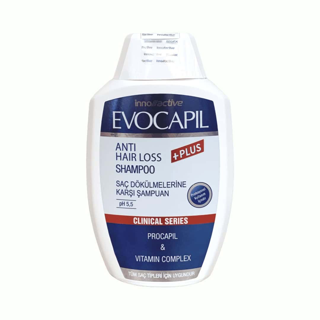 Evocapil Plus Shampoo 300ml bottle for daily hair and scalp care
