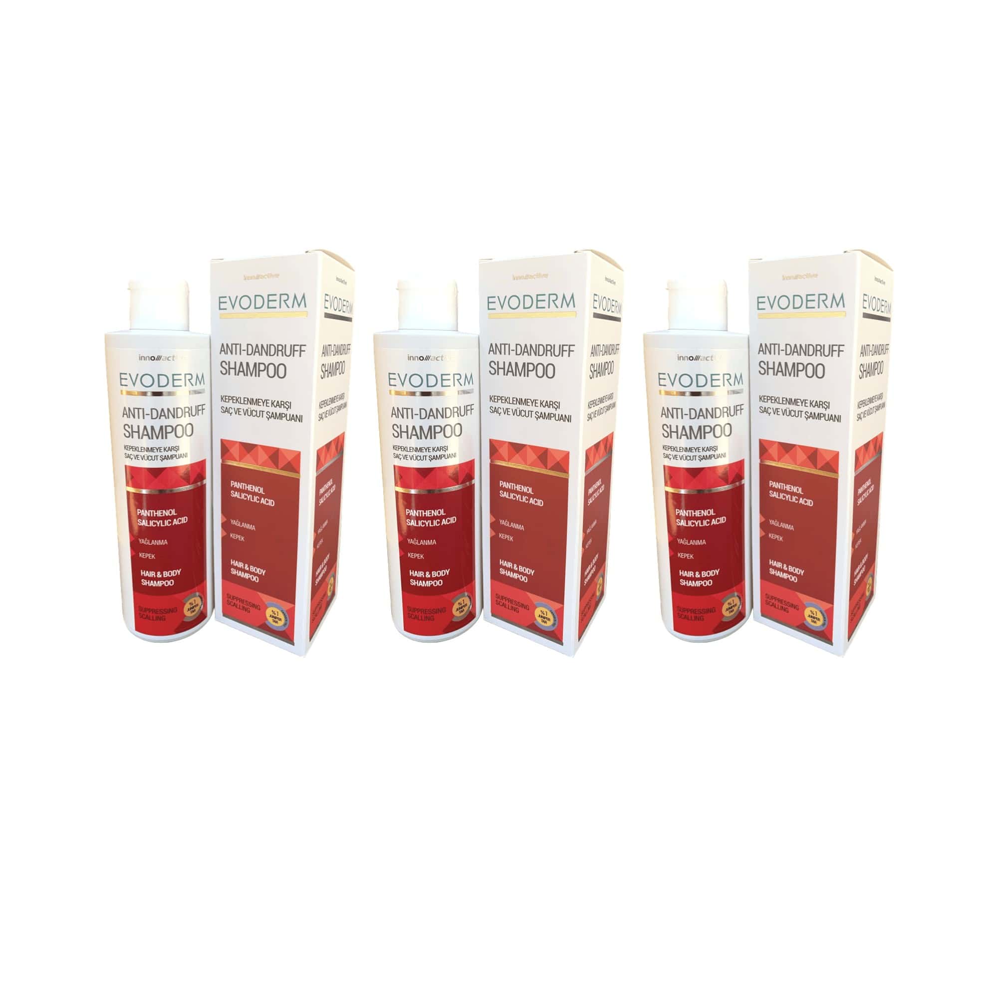 Evoderm Anti-Dandruff Shampoo 200ml for Seborrheic Dermatitis