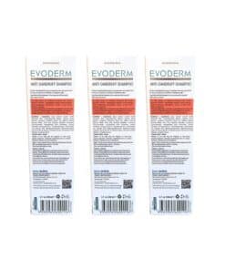 Evoderm Anti-Dandruff Shampoo ingredients and usage details